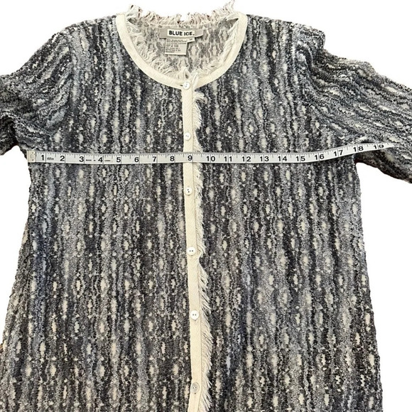 Vintage Blue Ice Women’s Cardigan Size M - Picture 3 of 5